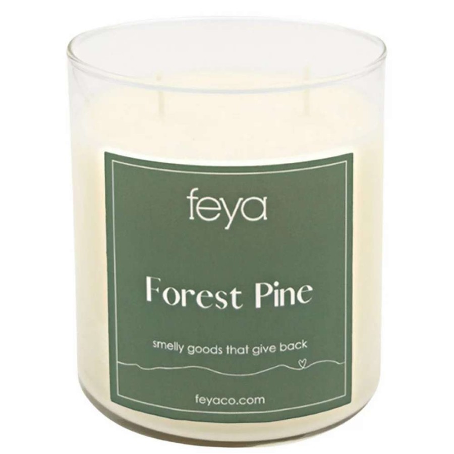 Jar Candles * | Feya Candle Forest Pine 20-Oz. Soy Candle