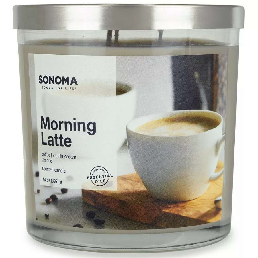 Jar Candles * | Sonoma Goods For Life Morning Latte 14-Oz. Candle Jar