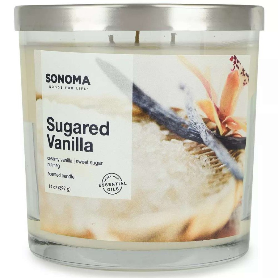 Jar Candles * | Sonoma Goods For Life Sugared Vanilla 14-Oz. Candle Jar