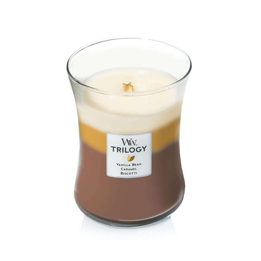 Jar Candles * | Woodwick Cafe Sweets Trilogy Medium Hourglass Candle