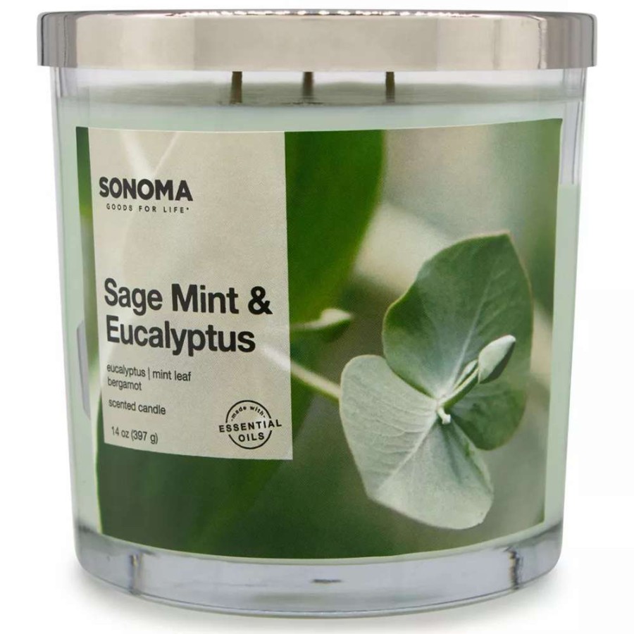 Jar Candles * | Sonoma Goods For Life Sage Mint & Eucalyptus 14-Oz. Candle Jar