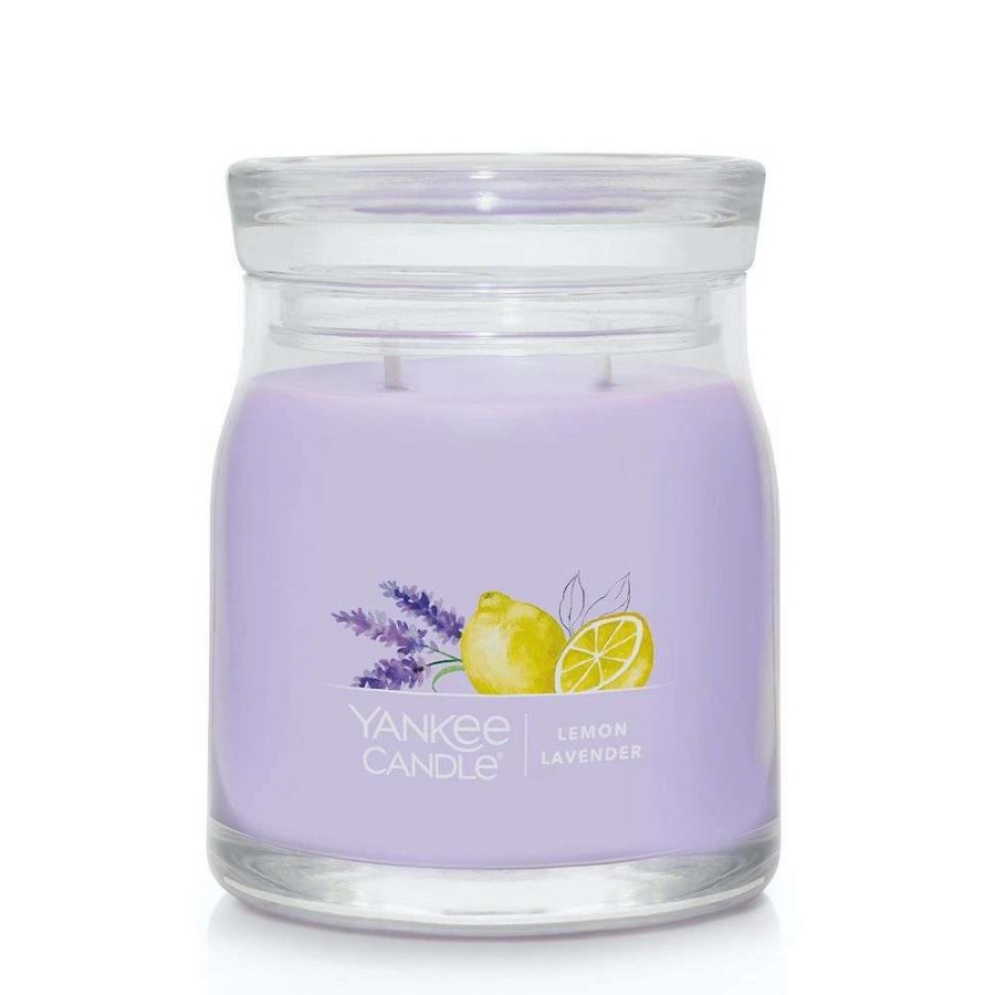 Jar Candles * | Yankee Candle Lemon Lavender 13-Oz. Signature Medium Candle Jar