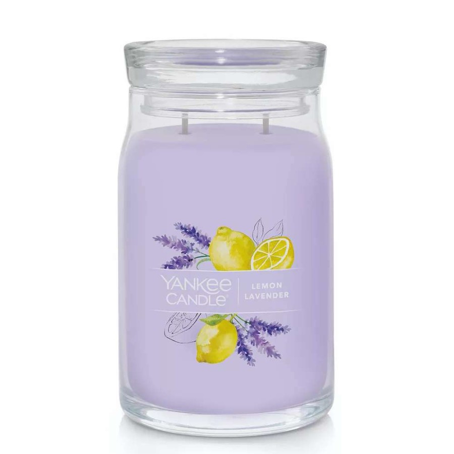 Jar Candles * | Yankee Candle Lemon Lavender 20-Oz. Signature Large Candle Jar