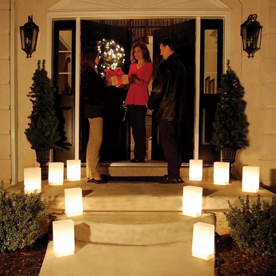 Other Candles * | Lumabase Battery Operated Led Lights With Timer, Soft White Set Of 6