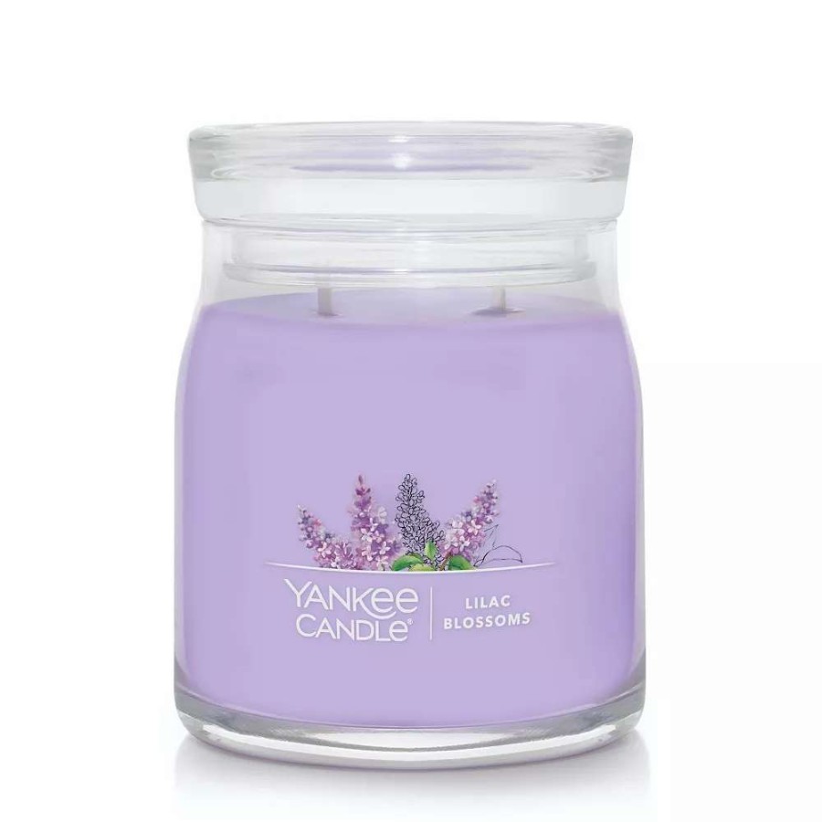 Jar Candles * | Yankee Candle Lilac Blossoms 13-Oz. Signature Medium Candle Jar