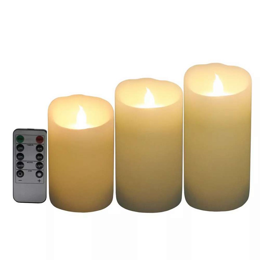 Candle Sets * | Sonoma Goods For Life Led Candle 3-Piece Set