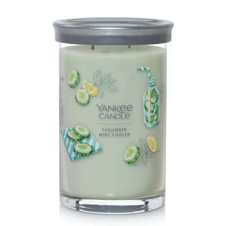 Jar Candles * | Yankee Candle Cucumber Mint Cooler 20-Oz. Tumbler Candle Jar