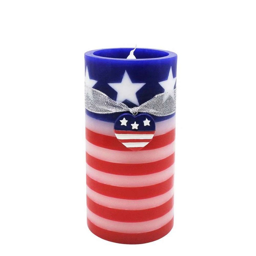 Other Candles * | Celebrate Together Americana Tall Led Pillar Candle