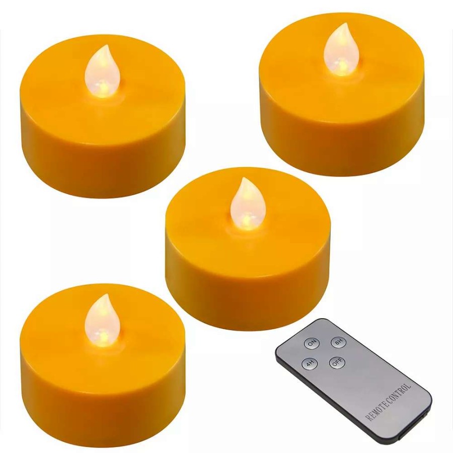 Votive & Tealight Candles * | Lumabase Battery Operated Extra Large Tea Light Candle Set