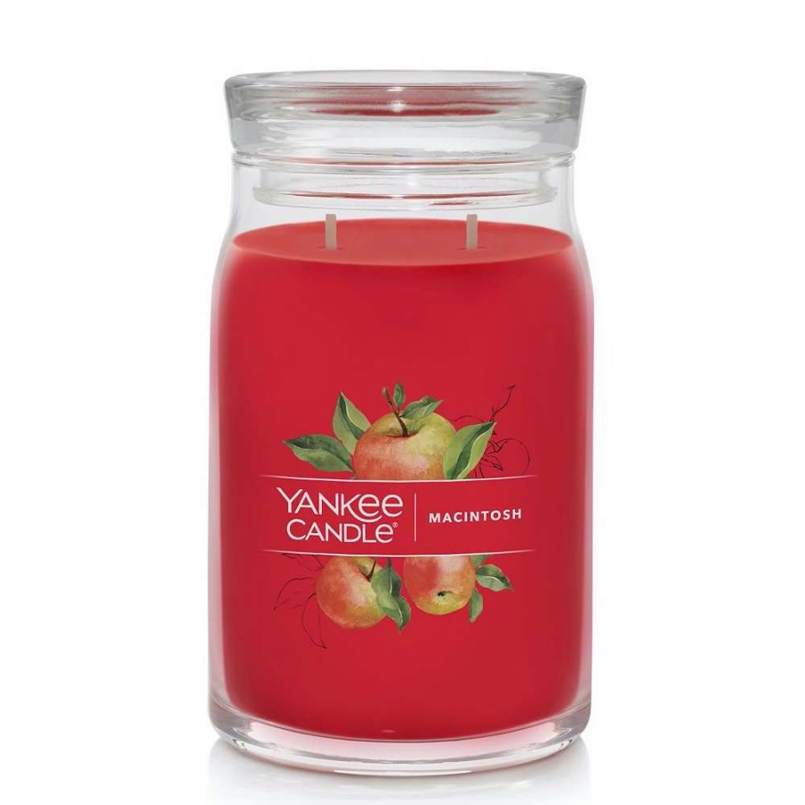 Jar Candles * | Yankee Candle Macintosh 20-Oz. Signature Large Candle Jar