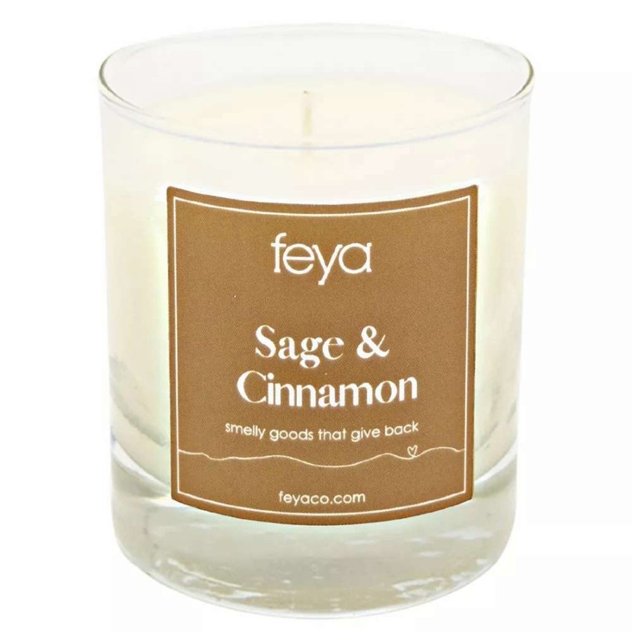 Jar Candles * | Feya Candle Sage & Cinnamon 6.5-Oz. Soy Candle