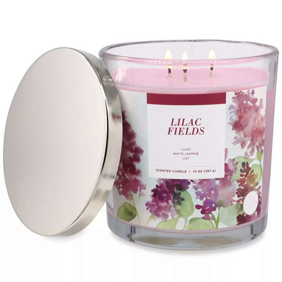 Jar Candles * | Sonoma Goods For Life Lilac Fields 14-Oz. Candle Jar