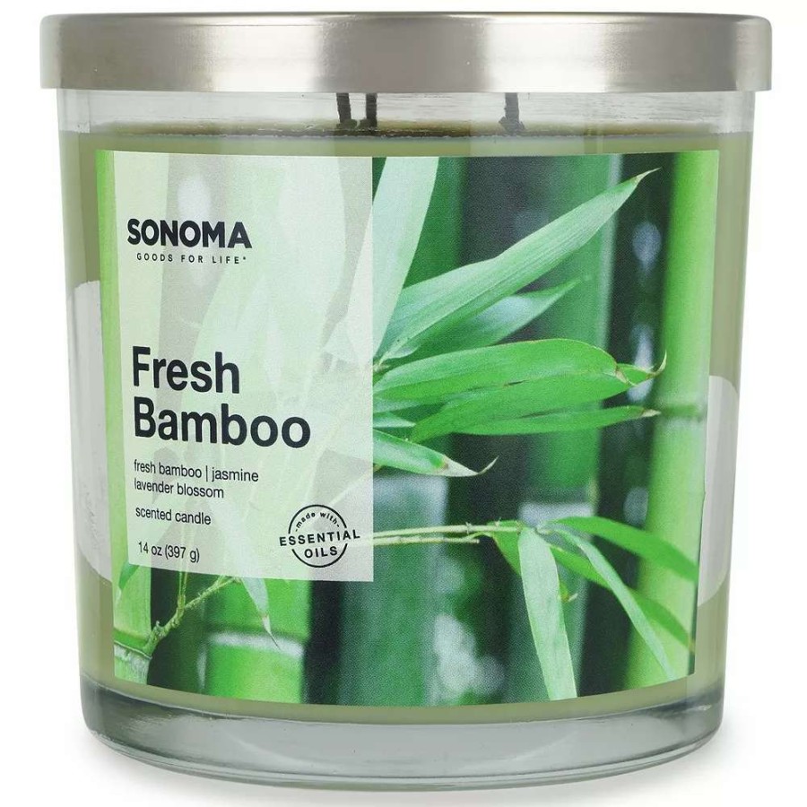 Jar Candles * | Sonoma Goods For Life Fresh Bamboo 14-Oz. Candle Jar