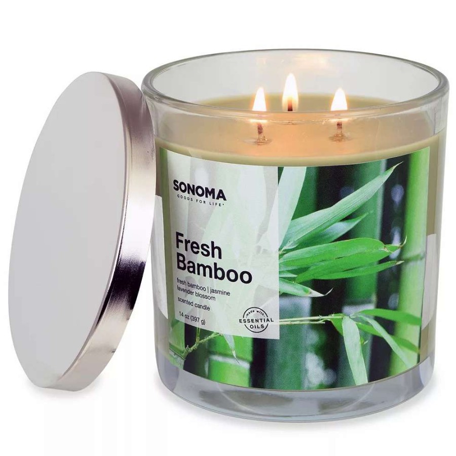 Jar Candles * | Sonoma Goods For Life Fresh Bamboo 14-Oz. Candle Jar