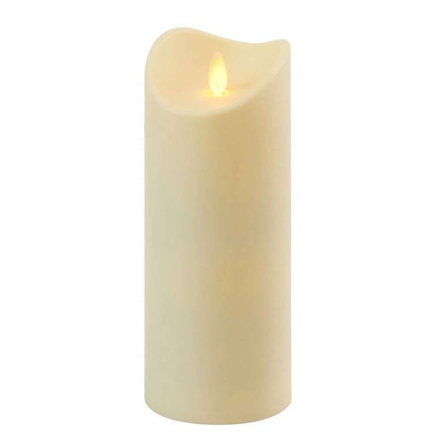 Pillar Candles * | Lumabase Battery Operated Large Moving Flame Pillar Candle