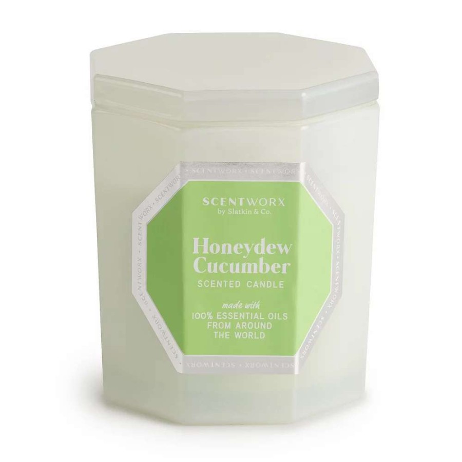 Jar Candles * | Scentworx By Slatkin & Co. Honeydew Cucumber 14.5Oz Candle