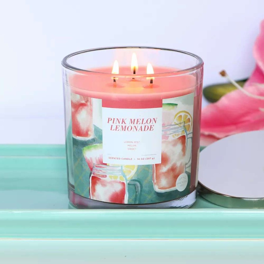 Jar Candles * | Sonoma Goods For Life Pink Melon Lemonade 14-Oz. Candle Jar