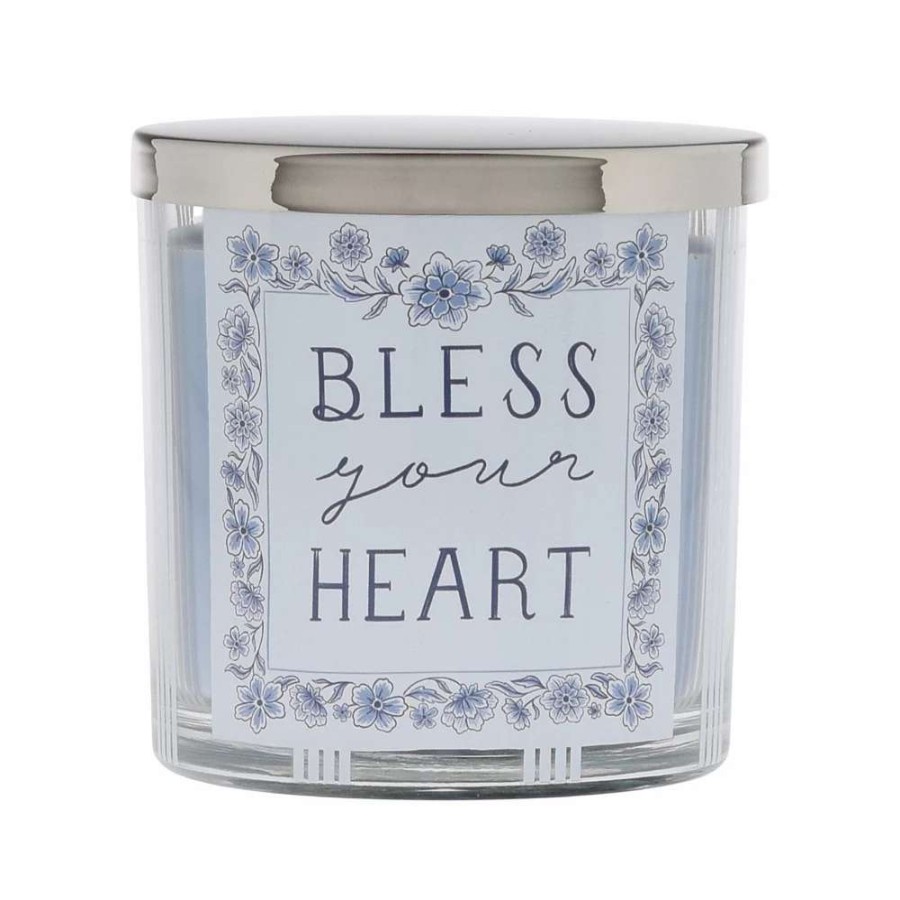 Jar Candles * | Sonoma Goods For Life Bless Your Heart Flamingo Blossoms 13-Oz. Candle Jar