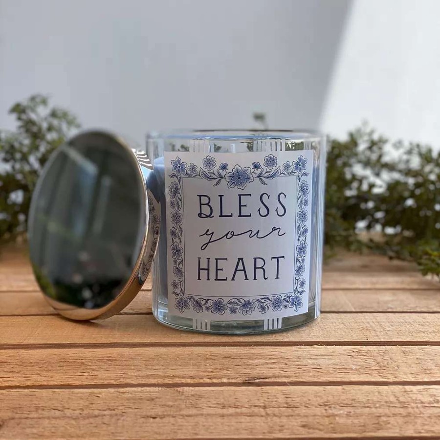 Jar Candles * | Sonoma Goods For Life Bless Your Heart Flamingo Blossoms 13-Oz. Candle Jar