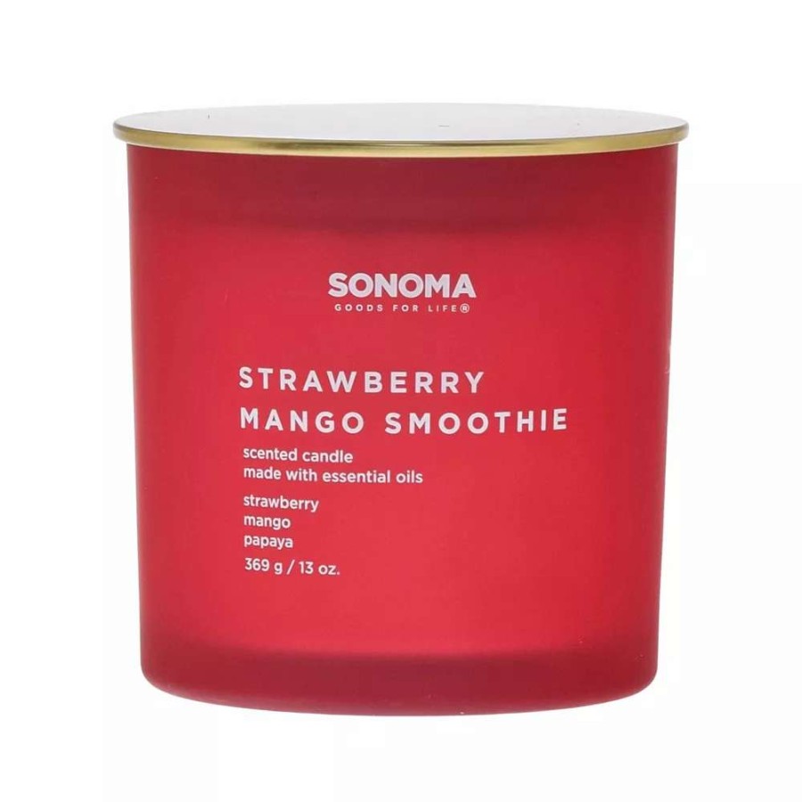 Jar Candles * | Sonoma Goods For Life Strawberry Mango Smoothie 13-Oz. Candle Jar