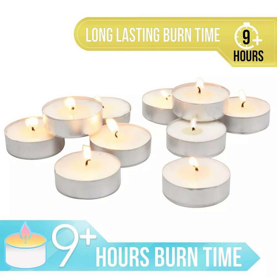 Candle Sets * | Stonebriar Collection Unscented Mega-Oversized Tea Light Candles 20-Piece Set