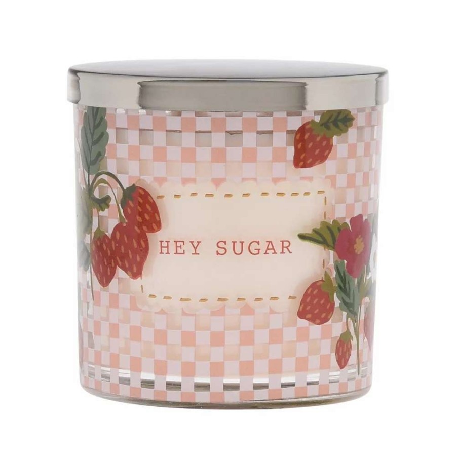 Jar Candles * | Sonoma Goods For Life Hey Sugar Vanilla Strawberry Swirl 13-Oz. Candle Jar