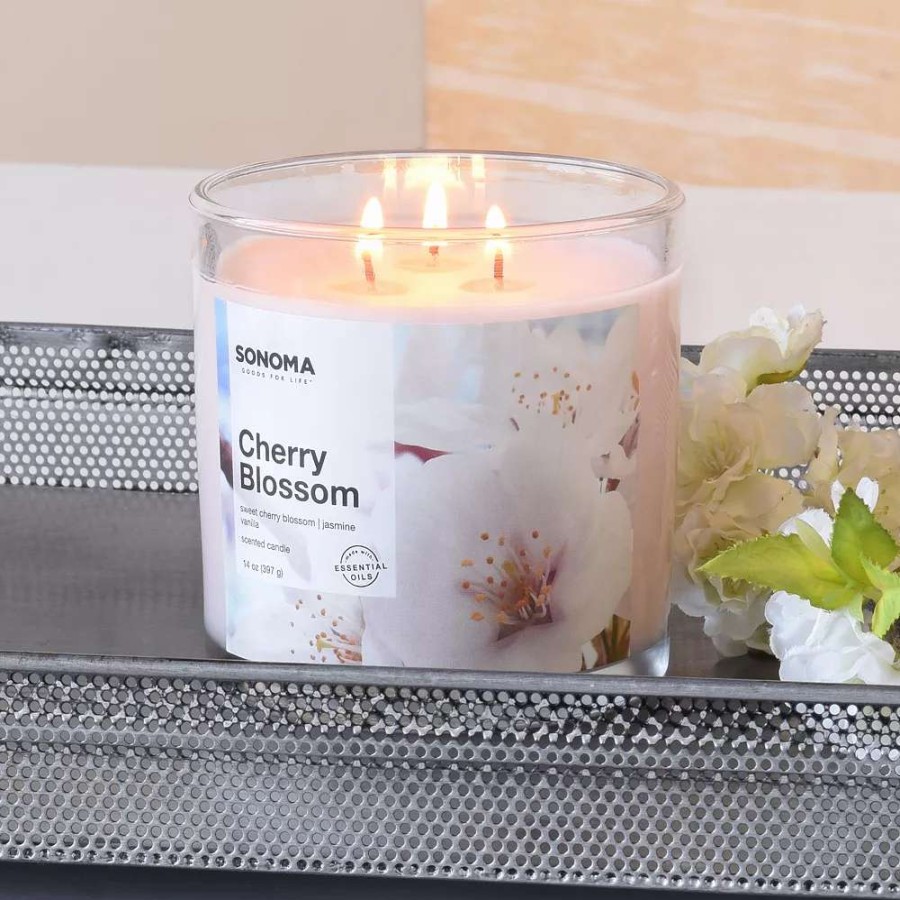 Jar Candles * | Sonoma Goods For Life Cherry Blossom 14-Oz. Candle Jar