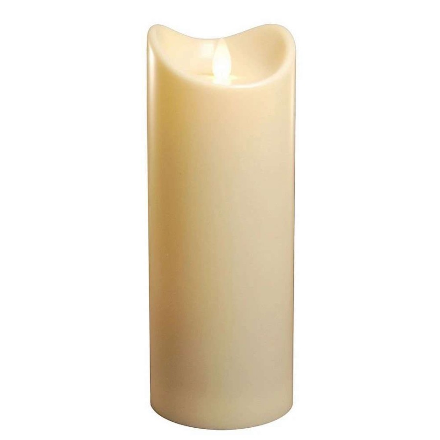 Pillar Candles * | Lumabase Battery Operated 9 Pillar Candle With Moving Flame