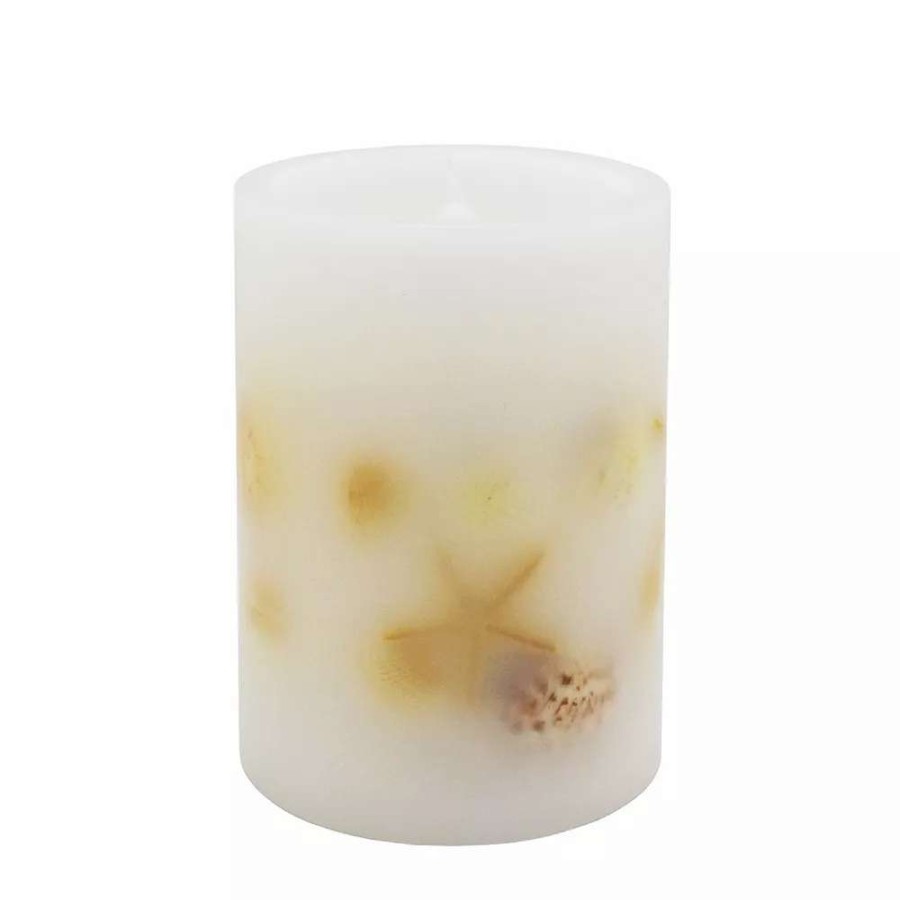 Novelty Candles * | Sonoma Goods For Life Seashell Led Short Pillar Candle