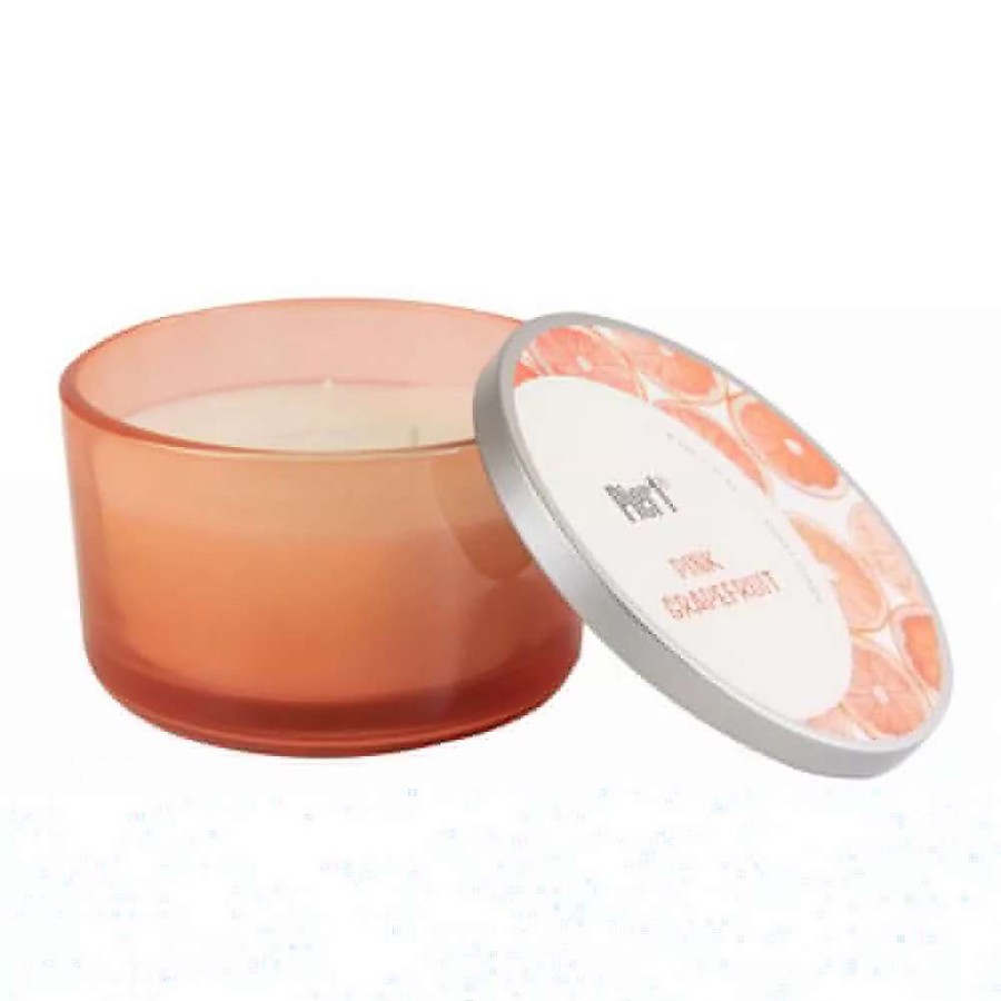 Jar Candles * | Pier 1 Hemp Filled 3-Wick 14Oz Candle Pink Grape