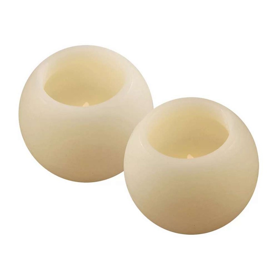 Candle Sets * | Lumabase 4 Ball Led Candle 2-Piece Set