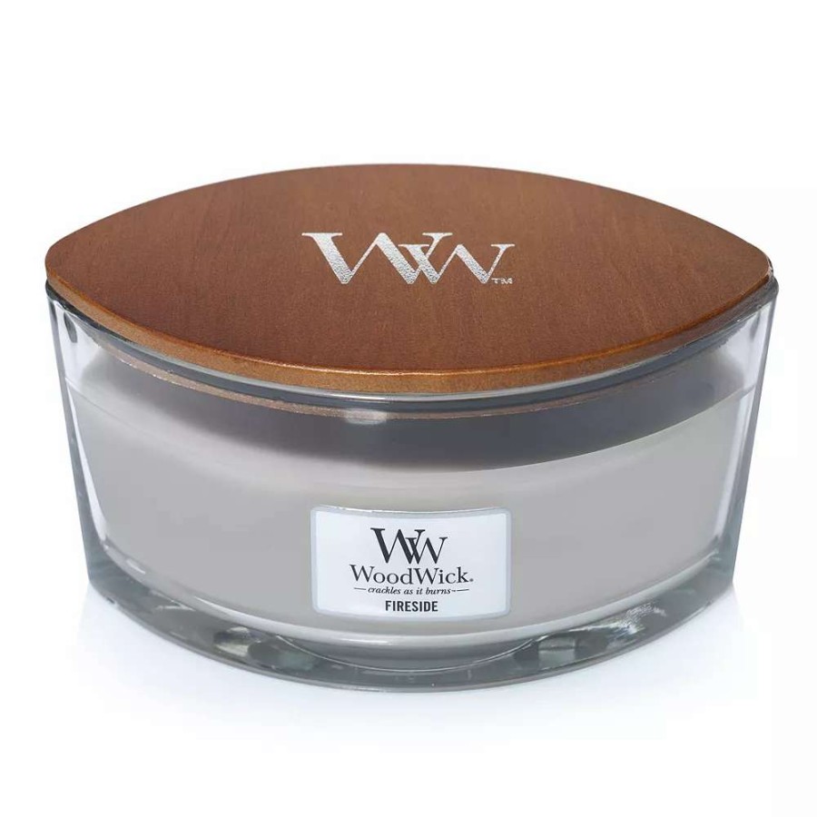 Jar Candles * | Woodwick Fireside Ellipse Candle