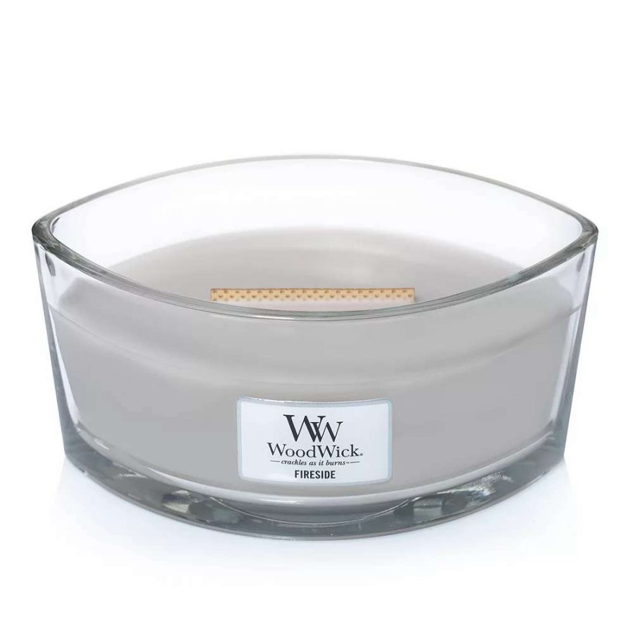 Jar Candles * | Woodwick Fireside Ellipse Candle