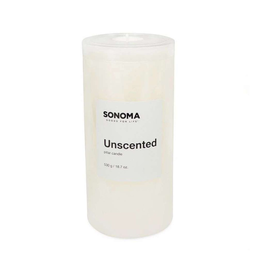 Pillar Candles * | Sonoma Goods For Life Unscented 3 X 6 Pillar Candle