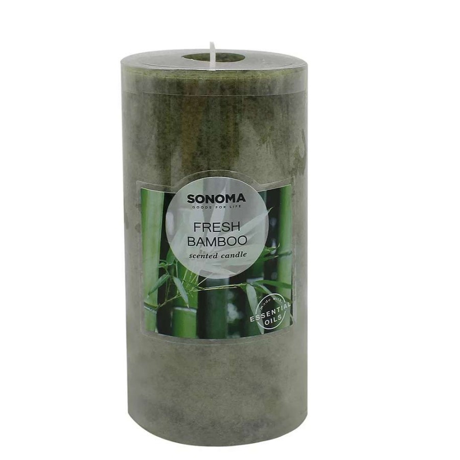 Pillar Candles * | Sonoma Goods For Life Fresh Bamboo 6 X 3 Pillar Candle