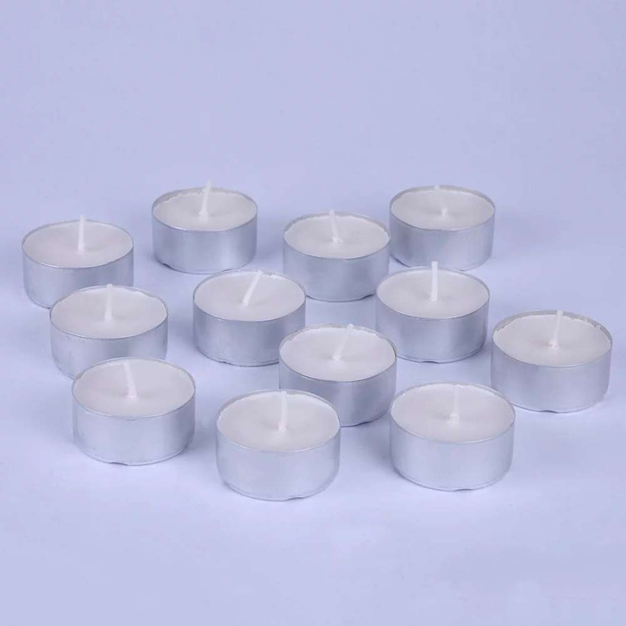 Votive & Tealight Candles * | Manor Lane White Tealight 50-Piece Set