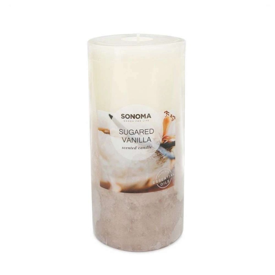 Pillar Candles * | Sonoma Goods For Life Sugared Vanilla 3 X 6 Pillar Candle