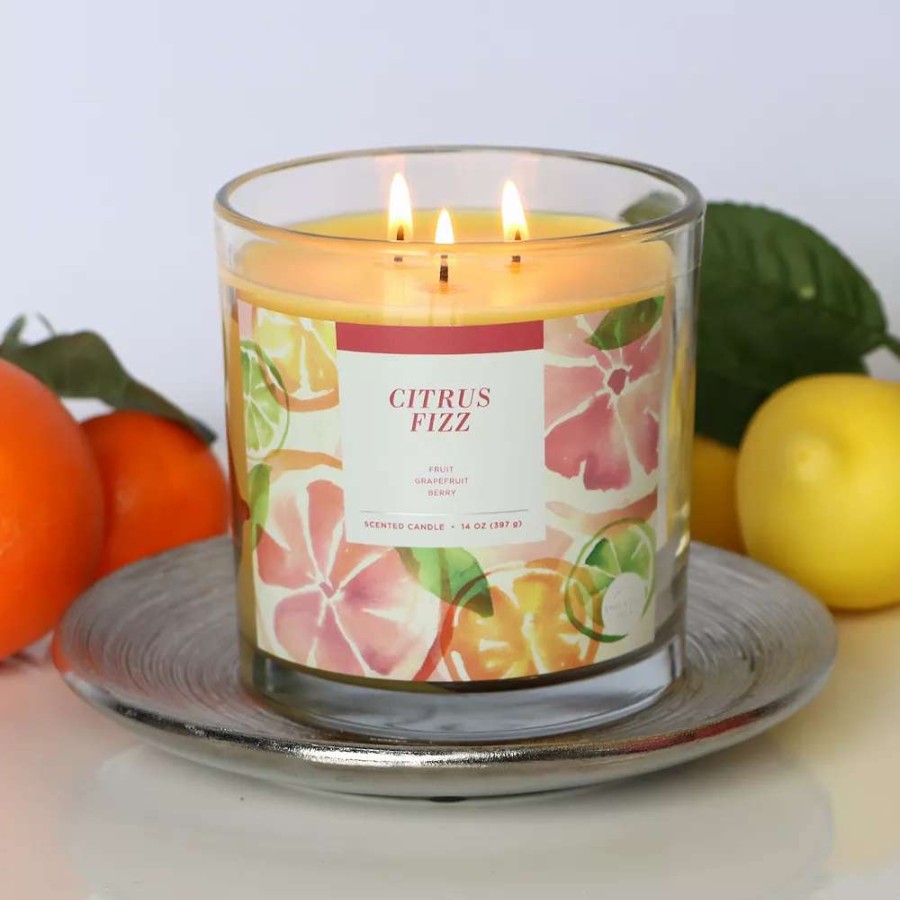 Jar Candles * | Sonoma Goods For Life Citrus Fizz 14-Oz. Candle Jar