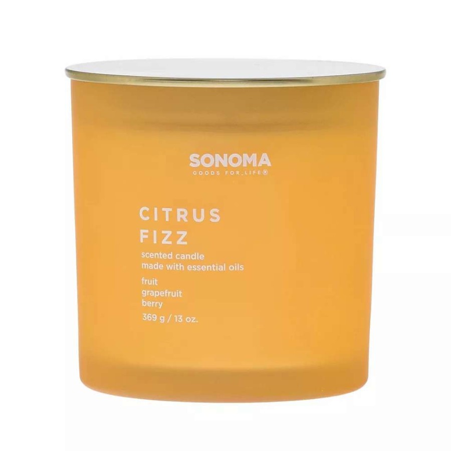 Jar Candles * | Sonoma Goods For Life Citrus Fizz 13-Oz. Candle Jar