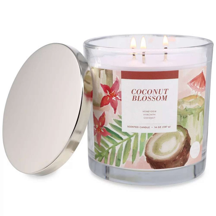 Jar Candles * | Sonoma Goods For Life Coconut Blossom 14-Oz. Candle Jar