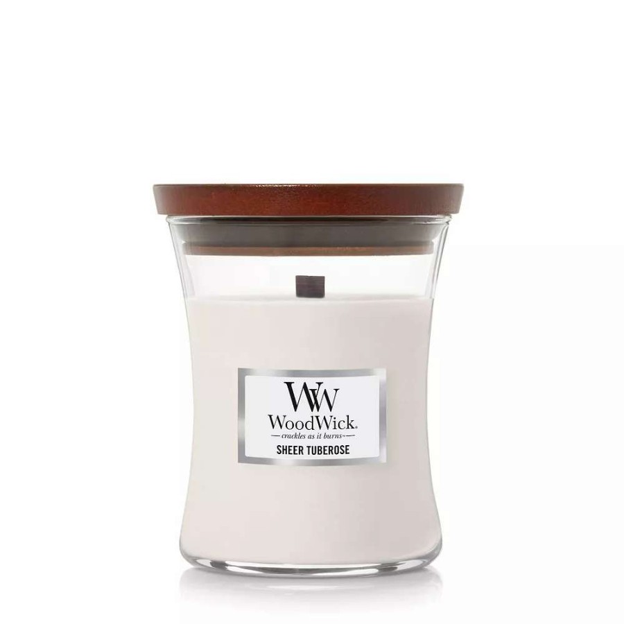 Jar Candles * | Woodwick Sheer Tuberose 9.7-Oz. Hourglass Candle Jar