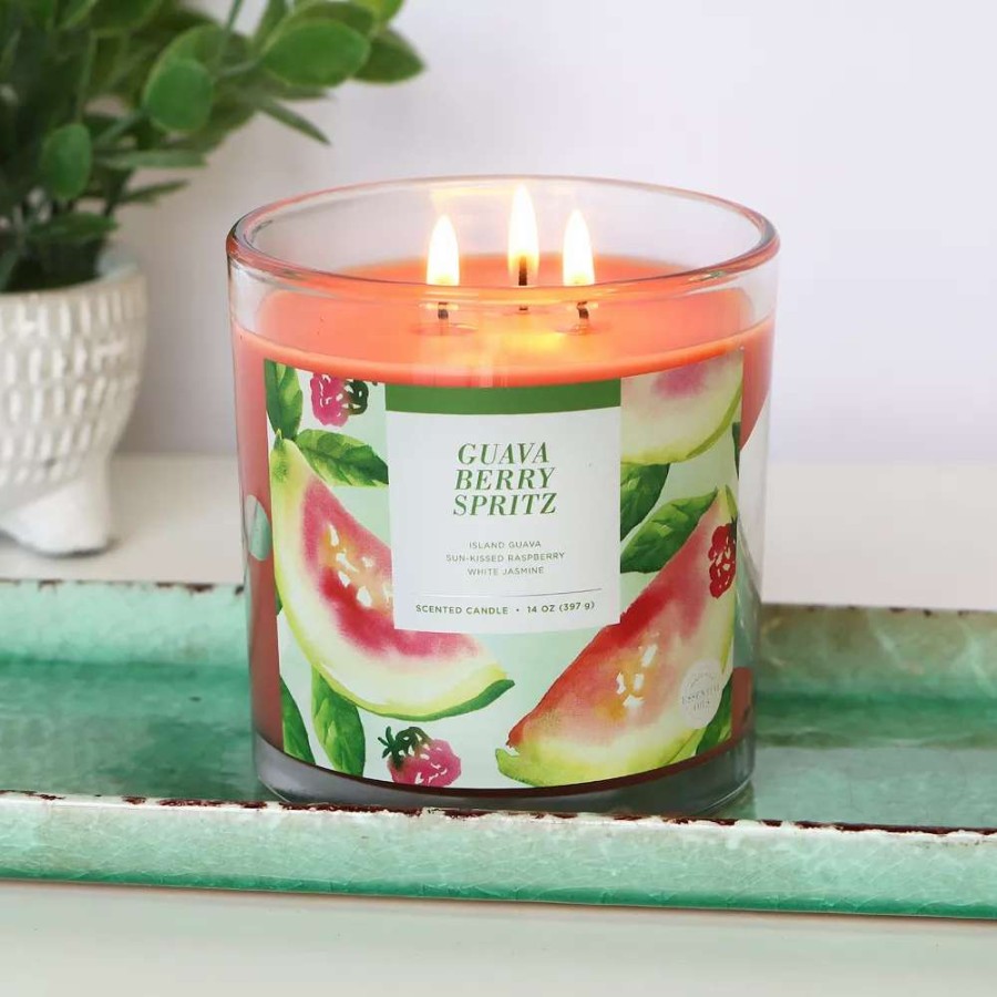 Jar Candles * | Sonoma Goods For Life Guava Berry Spritz 14-Oz. Candle Jar