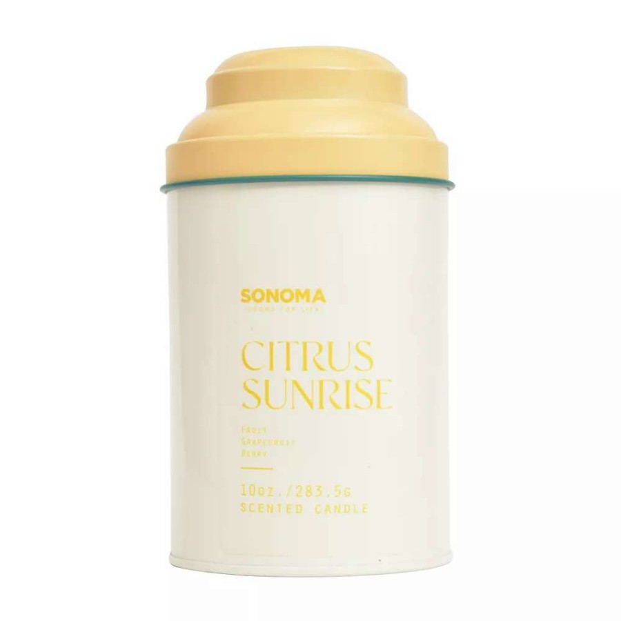 Jar Candles * | Sonoma Goods For Life Tin Drink Collection Sugared Quince & Yuzu 10-Oz. Candle Jar