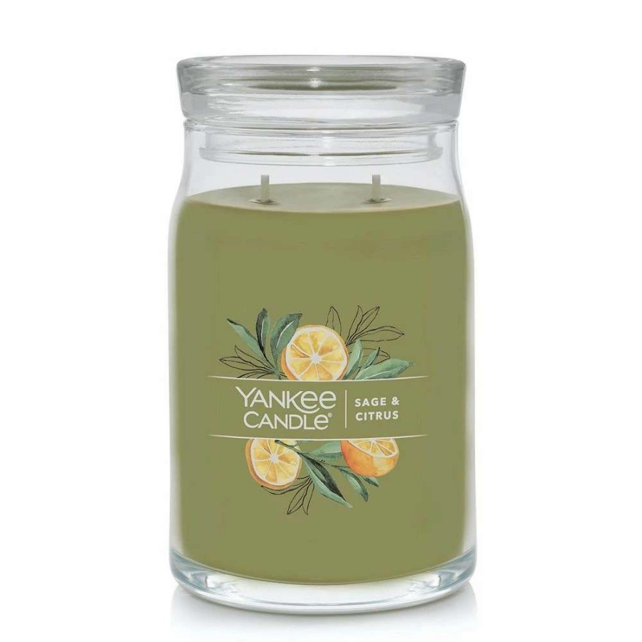 Jar Candles * | Yankee Candle Sage & Citrus 20-Oz. Signature Large Candle Jar