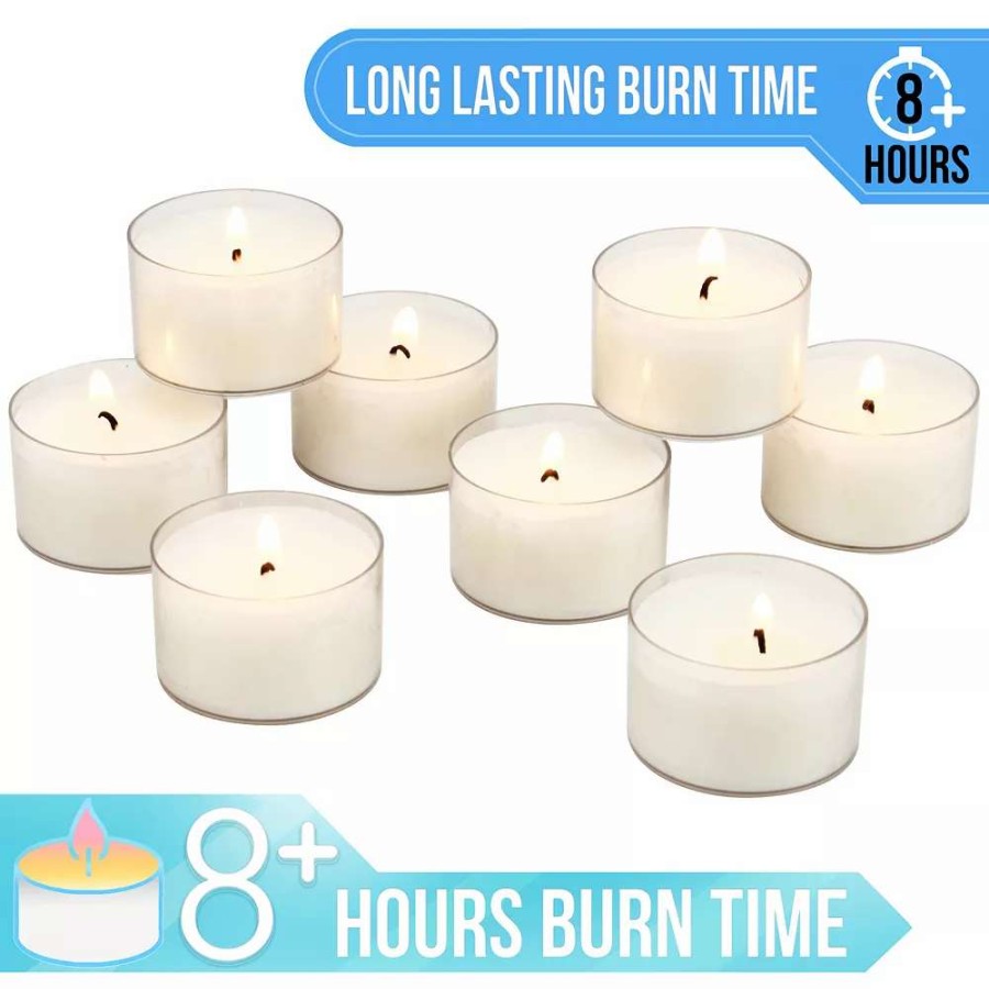 Other Candles * | Stonebriar Collection Unscented Smokeless Long-Burning Tea Light Candles 96-Piece Set