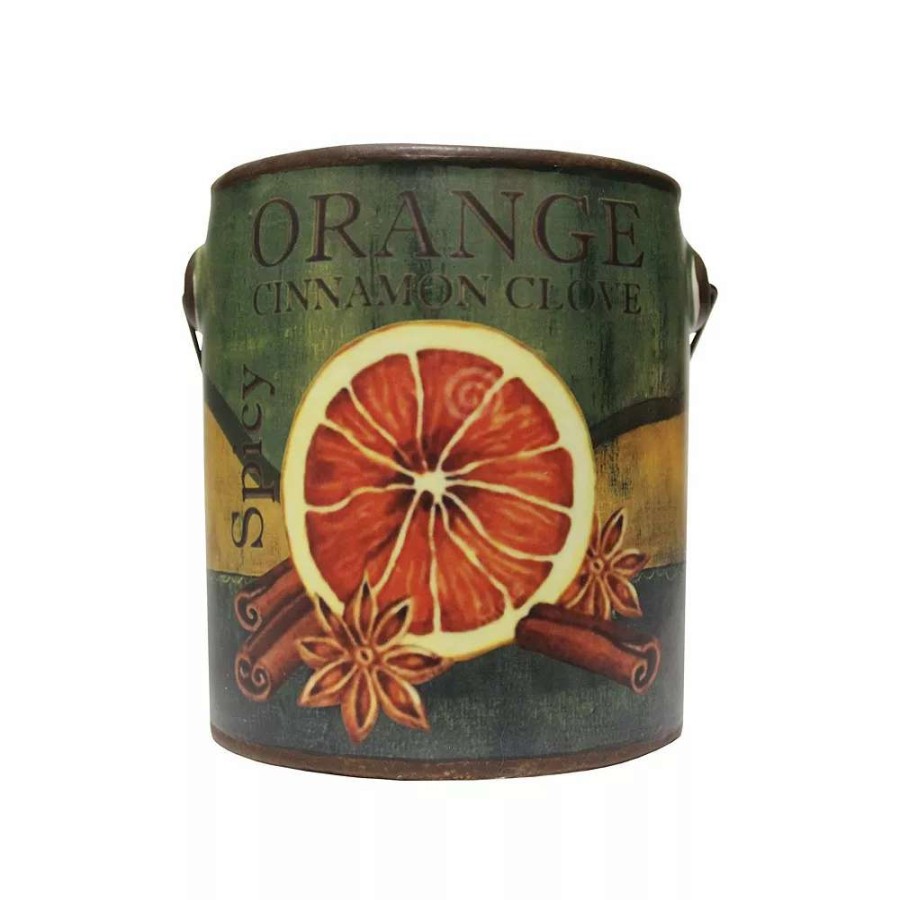 Jar Candles * | A Cheerful Giver Farm Fresh Ceramic Jar Candle Orange Cinnamon Clove