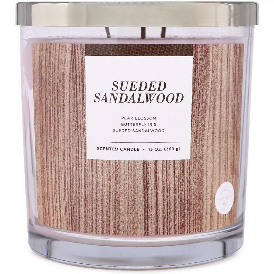 Jar Candles * | Sonoma Goods For Life 13-Oz. Sueded Sandalwood Candle Jar