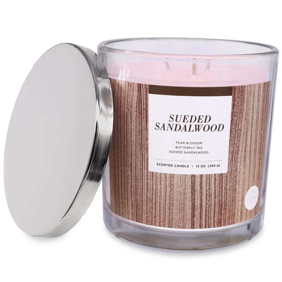 Jar Candles * | Sonoma Goods For Life 13-Oz. Sueded Sandalwood Candle Jar