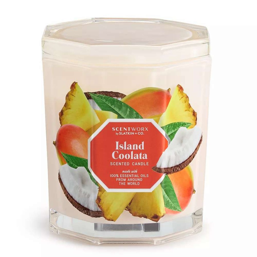 Jar Candles * | Scentworx By Slatkin & Co. Island Coolata 14.5-Oz. Candle Jar