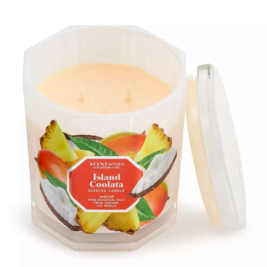 Jar Candles * | Scentworx By Slatkin & Co. Island Coolata 14.5-Oz. Candle Jar